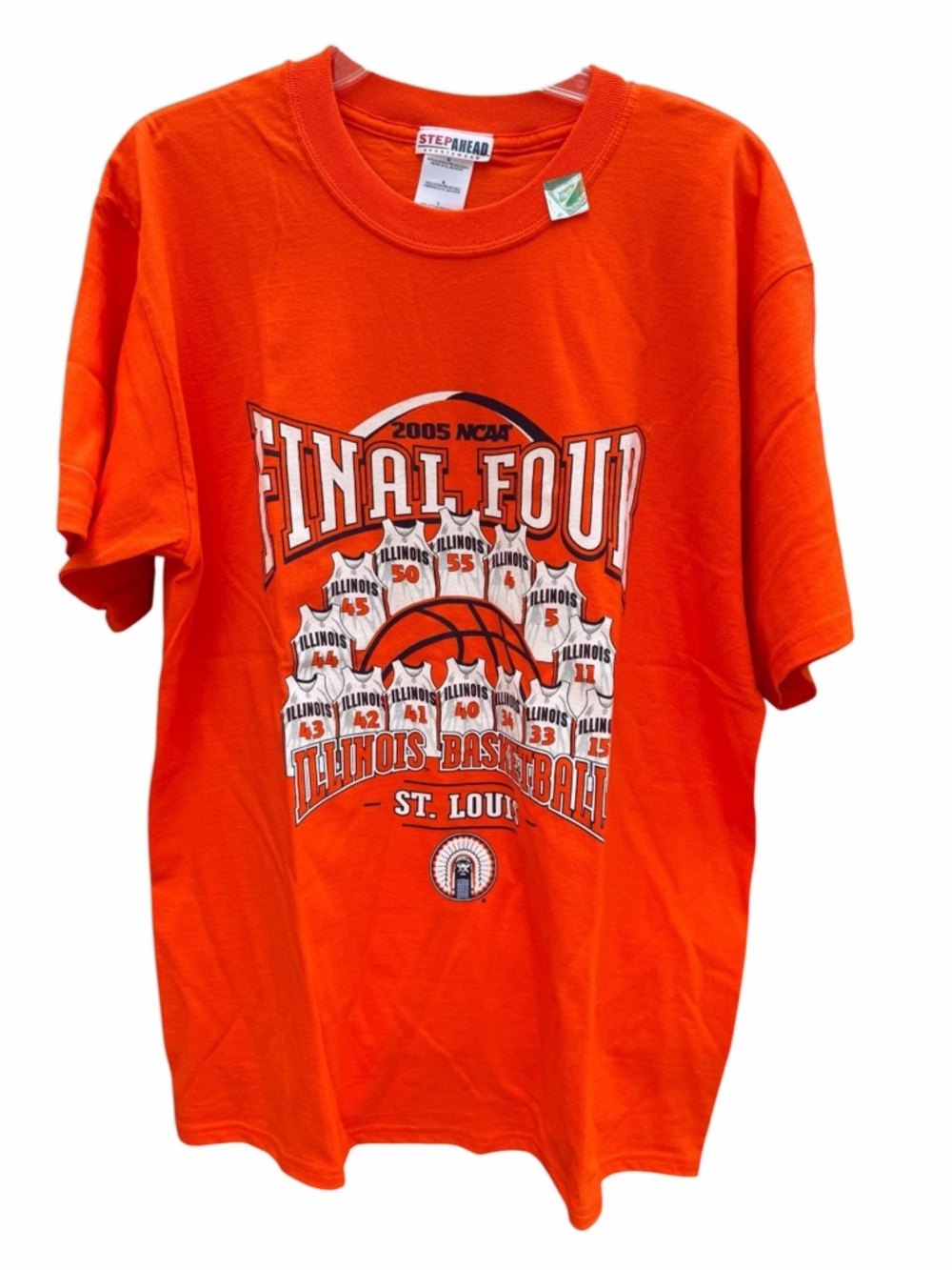 Step Ahead Sportswear 2005 NCAA Final Four St Louis  Illini Basketball Tee Shirt